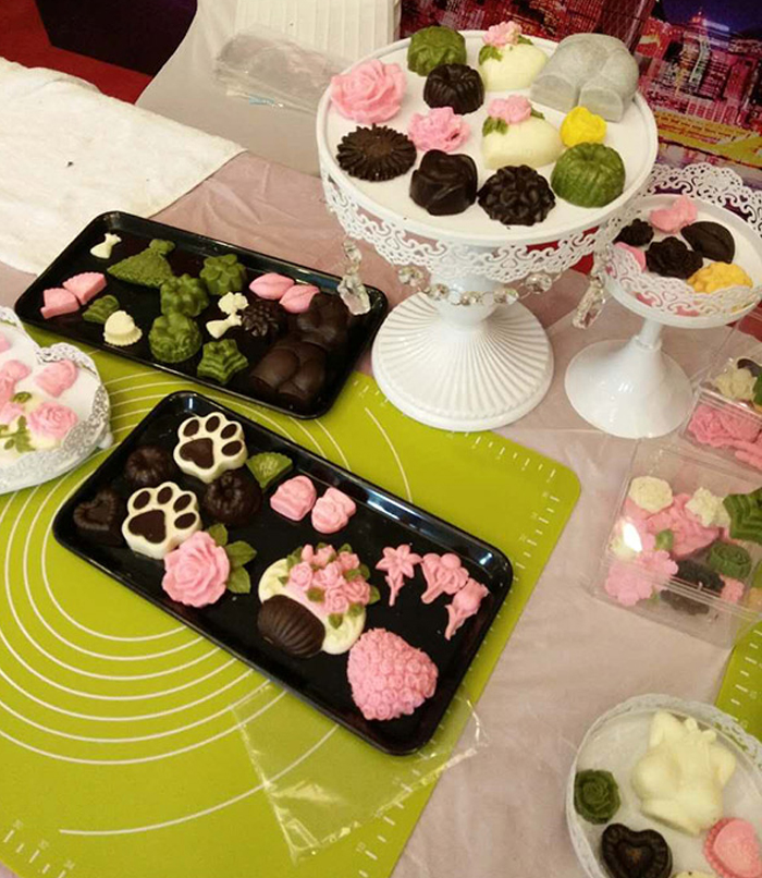 绿地集团国庆节牛轧糖 巧克力DIY活动